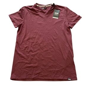 NWT Men's Barbell Havok V-Neck in Currant Size S Small New with tag